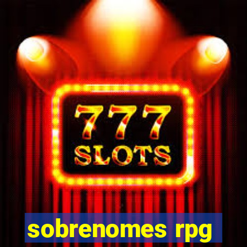 sobrenomes rpg